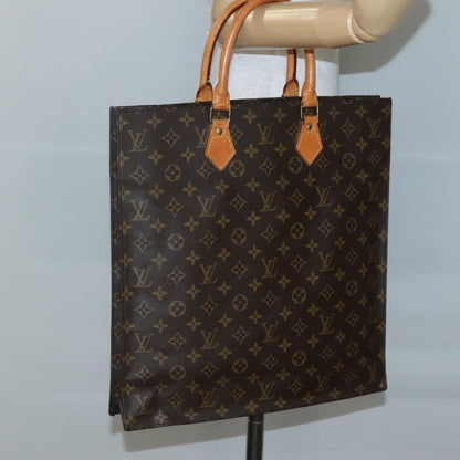 Louis Vuitton Sac Plat Bag Monogram Canvas, BROWN, CANVAS, Tote bag