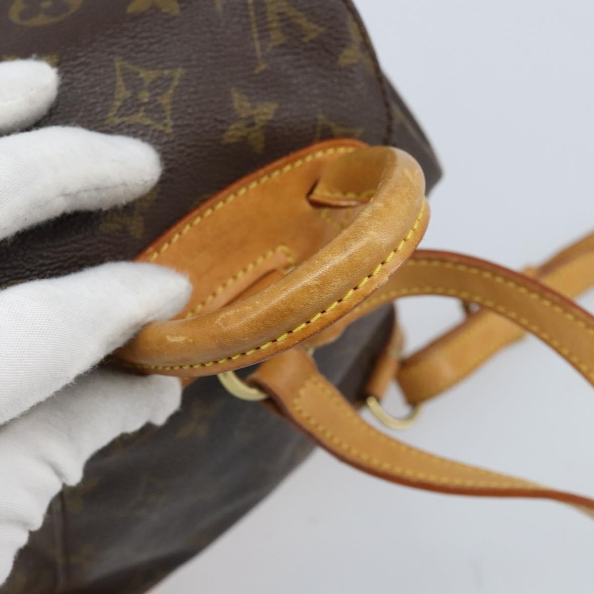 Louis Vuitton Vintage Montsouris Backpack Monogram Canvas, Brown, Canvas, Handbag