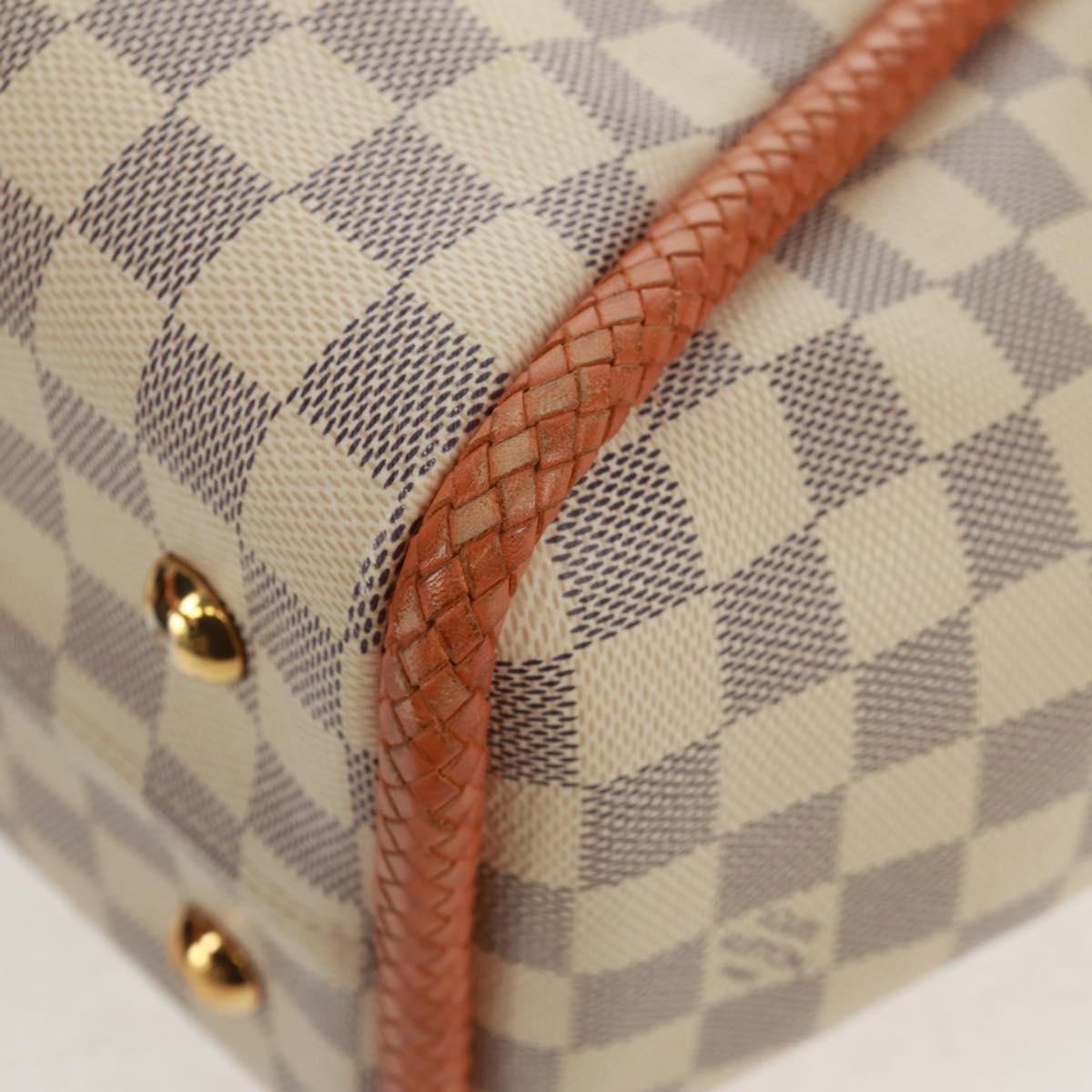 Louis Vuitton Propriano Handbag Damier, WHITE, CANVAS, Tote bag