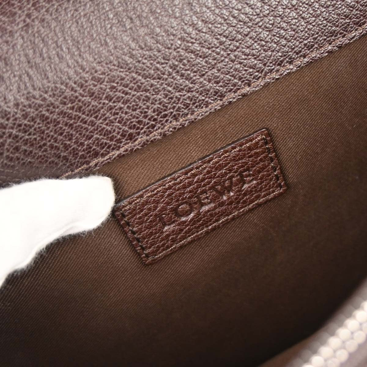 Loewe Leather Briefcase Leather, BROWN, LEATHER, Briefcase