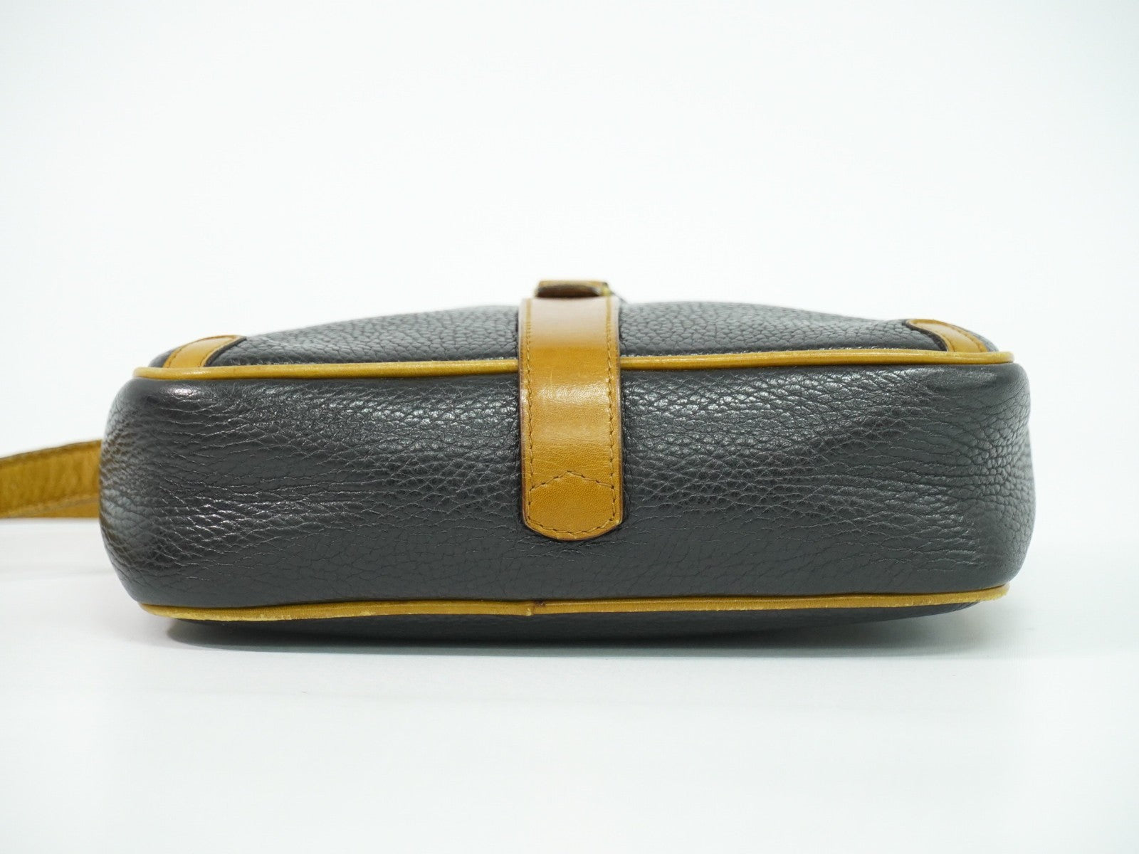 Celine Vintage Shoulder Bag Leather, BLACK, LEATHER, Shoulder bag