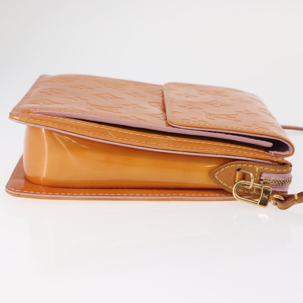 Louis Vuitton Mott Handbag Monogram Vernis, PINK, PATENT_LEATHER, Clutche & pouche