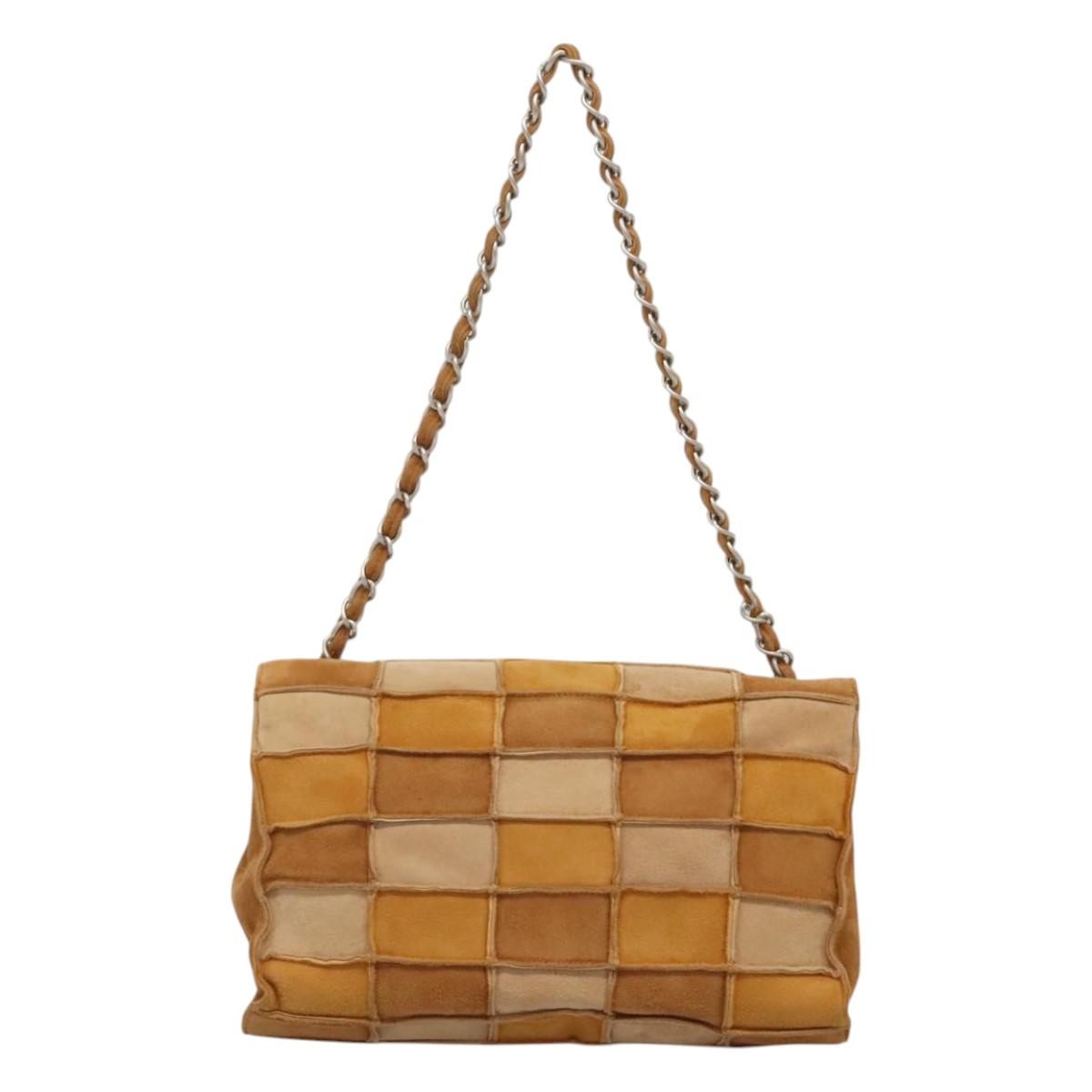 Chanel Reissue Flap Bag Suede Patchwork, BROWN, SUEDE, Handbag