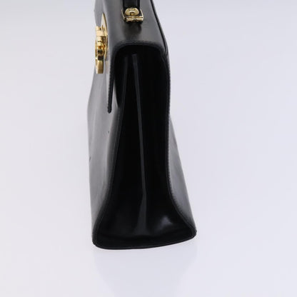 Salvatore Ferragamo Gancini Convertible Top Handle Bag Leather, BLACK, LEATHER, Handbag