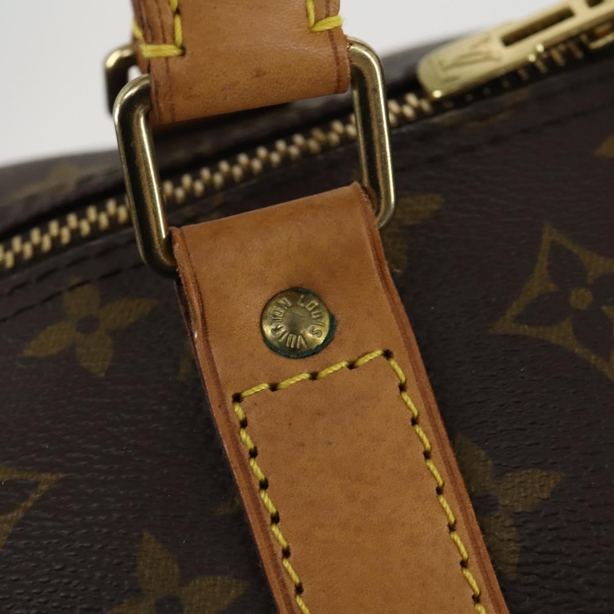 Louis Vuitton Keepall Bandouliere Bag Monogram Canvas, BROWN, CANVAS, Travel bag