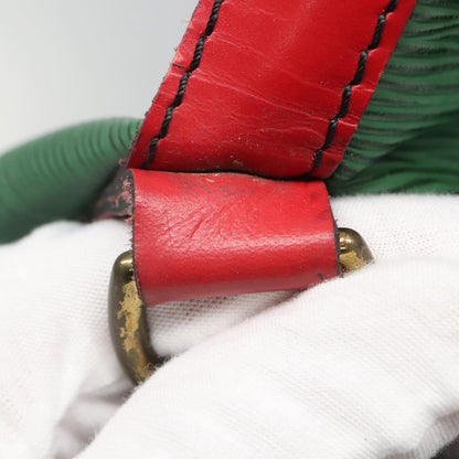 Louis Vuitton Petit Noe Handbag Two Tone Epi Leather, GREEN, LEATHER, Handbag