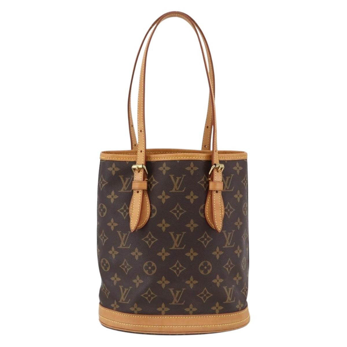 Louis Vuitton Bucket Bag Monogram Canvas, BROWN, CANVAS, Shoulder bag
