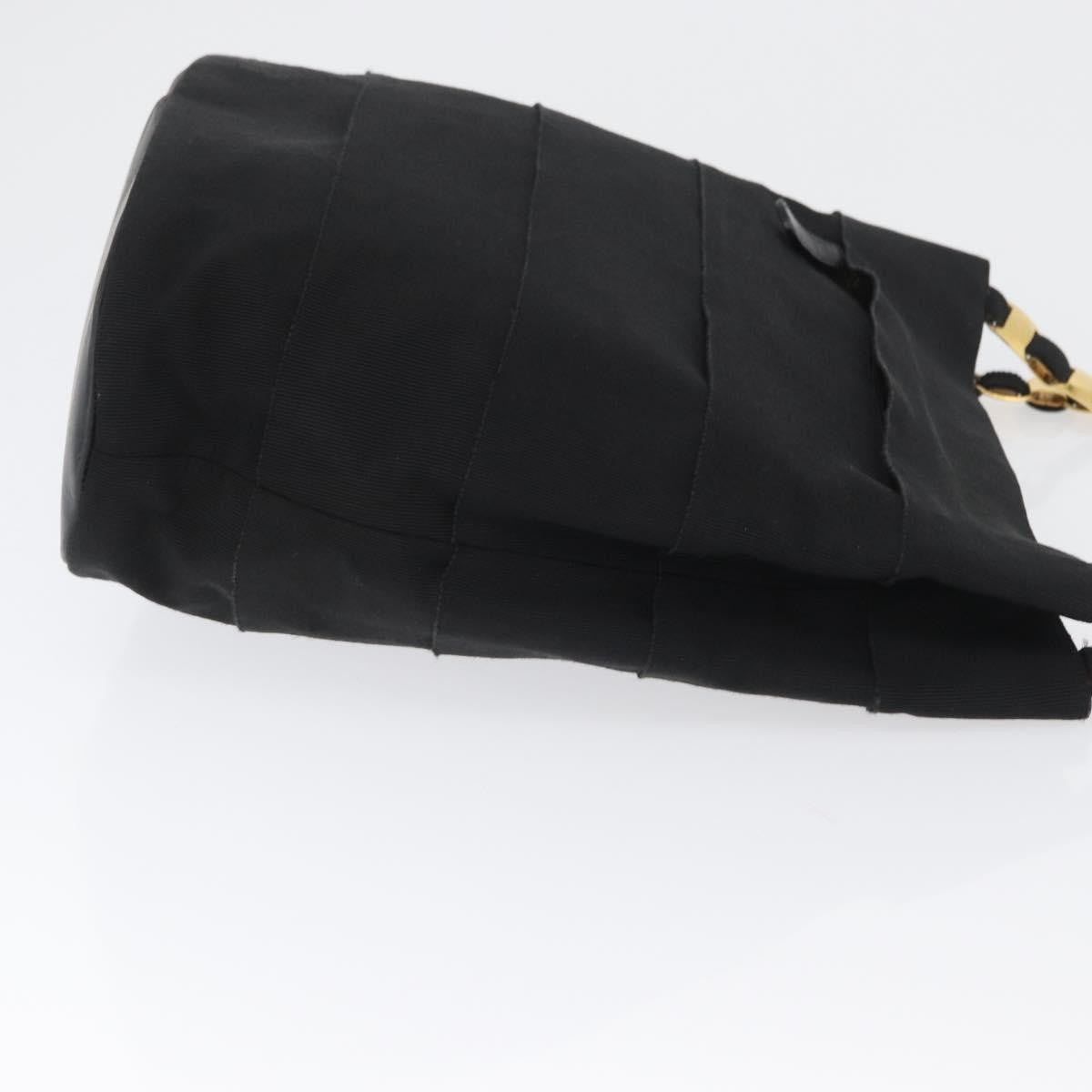 Salvatore Ferragamo Vala Shoulder Bag Nylon, BLACK, NYLON, Shoulder bag