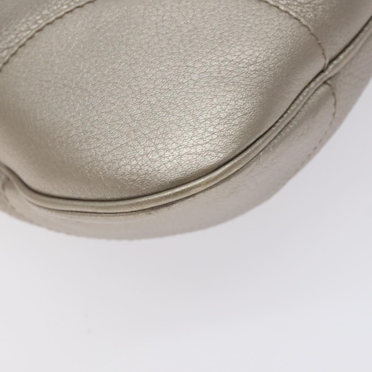 Salvatore Ferragamo Marisa Satchel Leather, SILVER, LEATHER, Shoulder bag