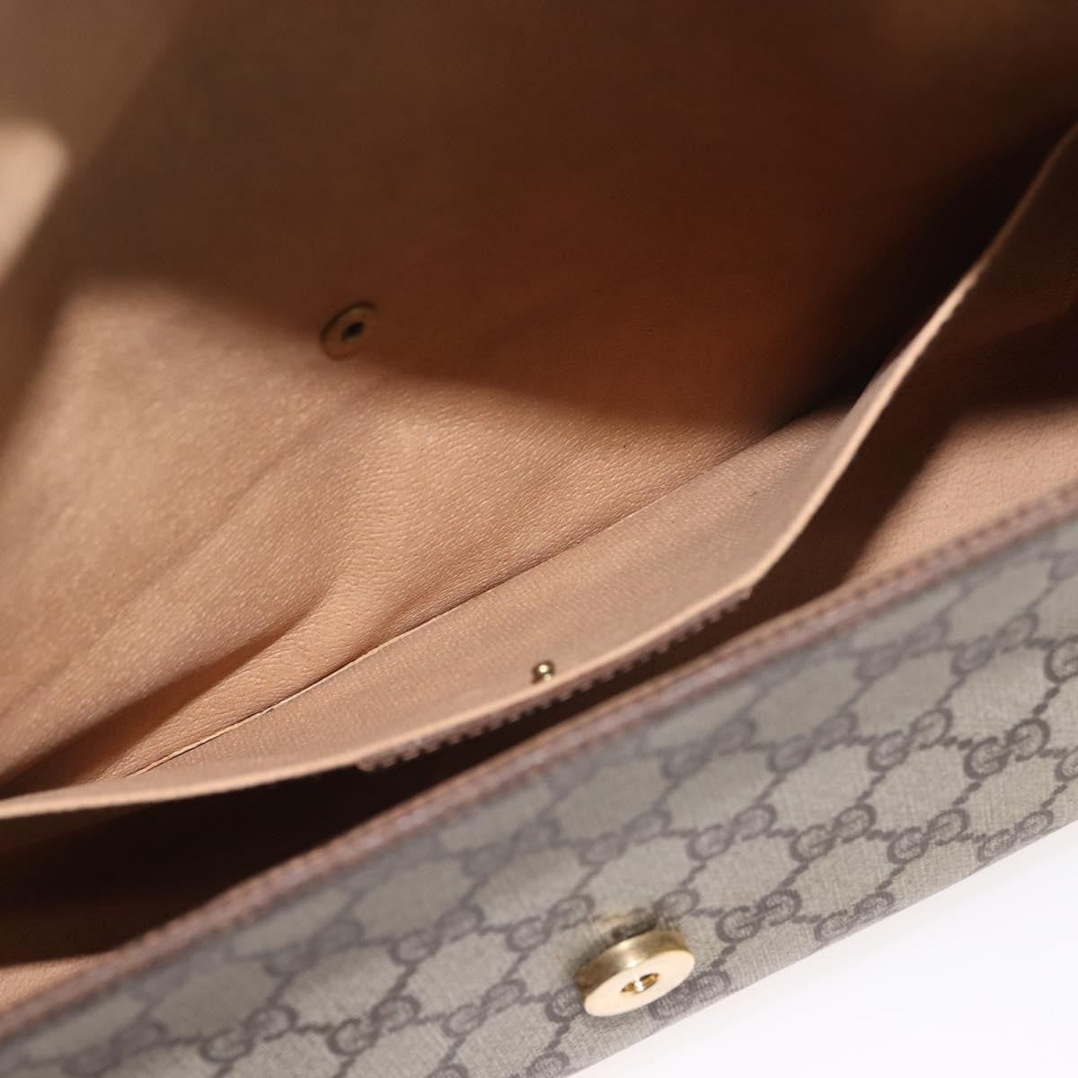 Gucci Vintage old clutch Canvas, BEIGE, PVC, Clutche & pouche