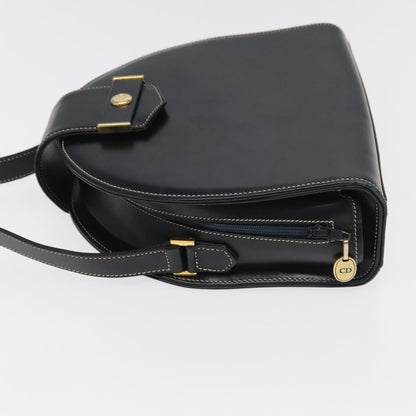 Christian Dior CD Shoulder bag Leather, BLACK, LEATHER, Shoulder bag