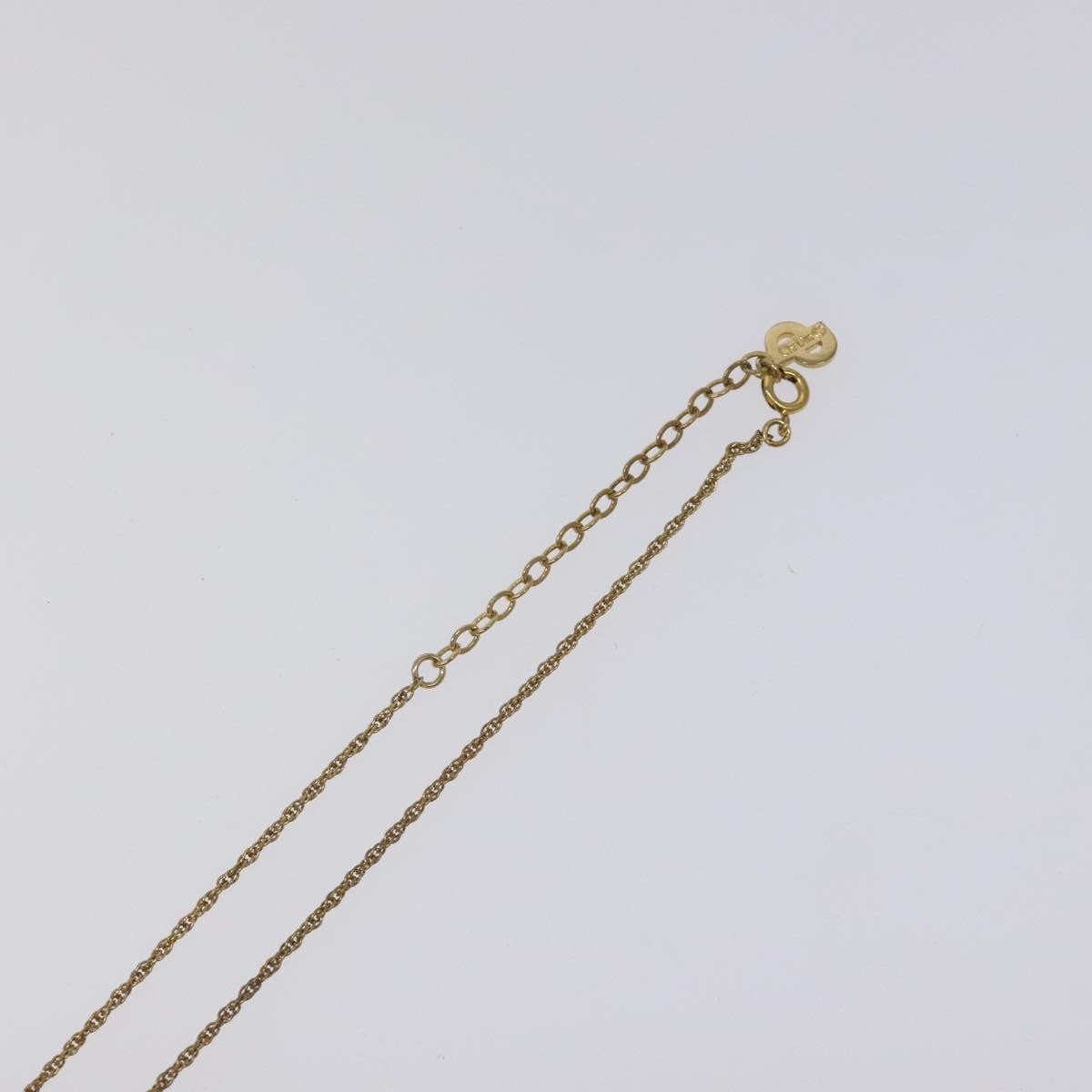 Christian Dior Logo Heart Pendant Necklace Metal, GOLD, METAL, Necklace