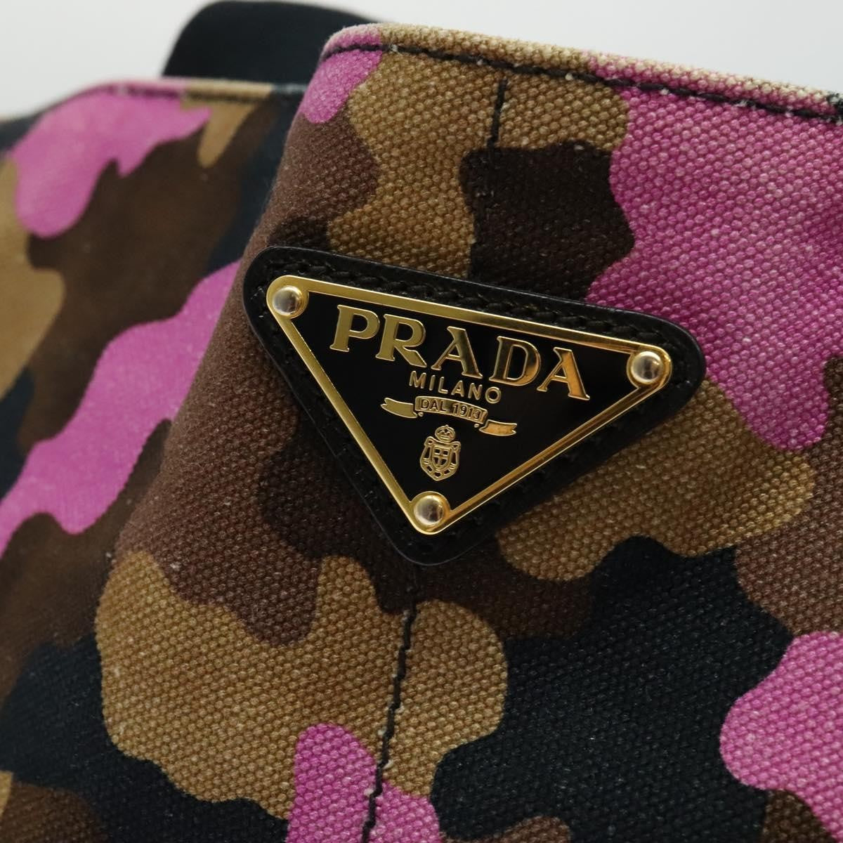 Prada Canapa Open Tote Canvas, MULTICOLOUR, CANVAS, Tote bag