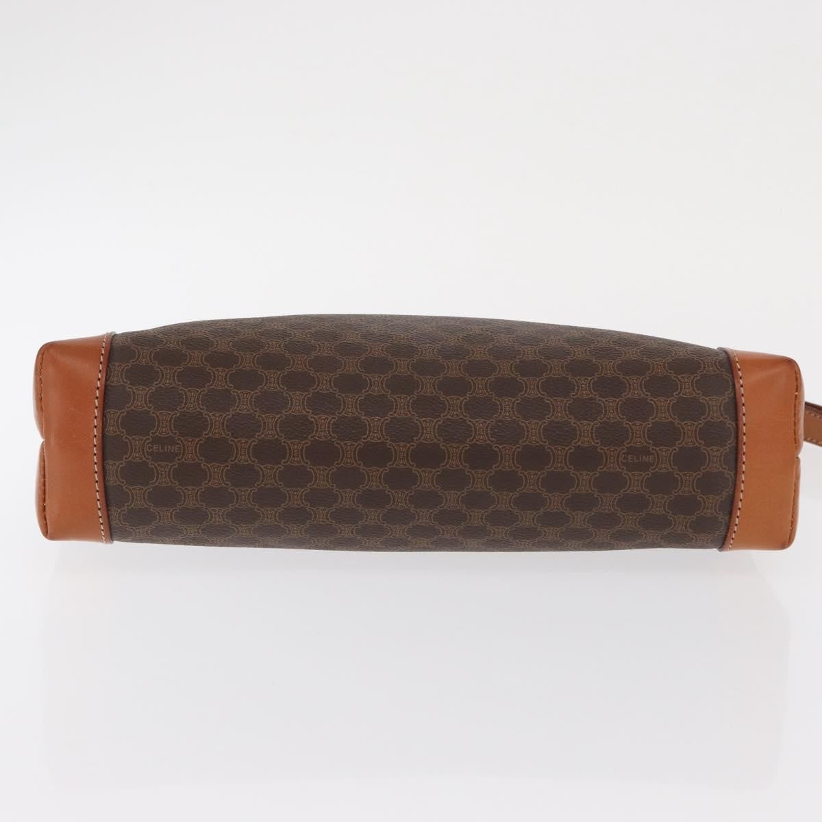 Celine Macadam Pochette Canvas and Leather, BEIGE, CANVAS, Clutche & pouche