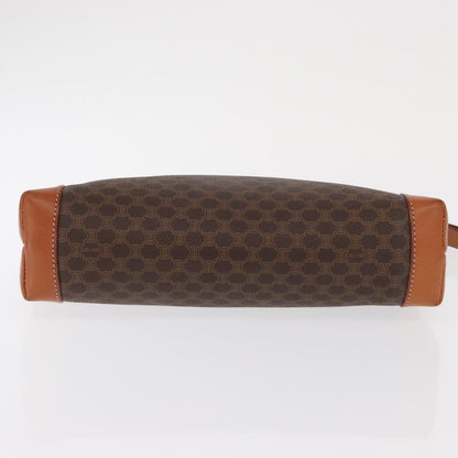 Celine Macadam Pochette Canvas and Leather, BEIGE, CANVAS, Clutche & pouche