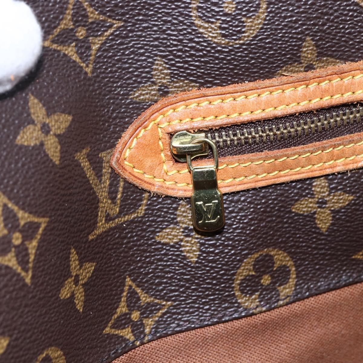 Louis Vuitton Shopping Sac Handbag Monogram Canvas, BROWN, CANVAS, Tote bag