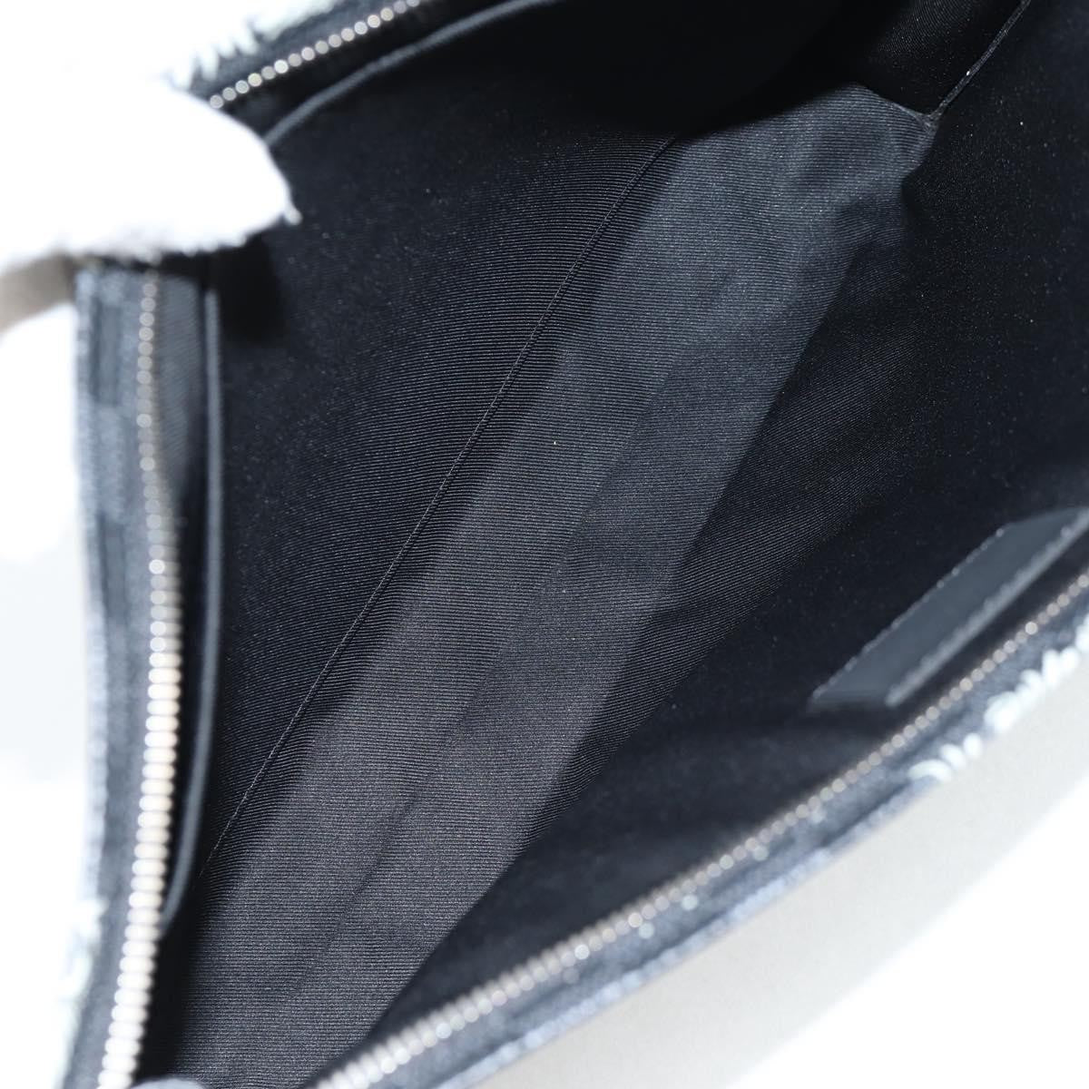 Louis Vuitton Pochette Voyage Limited Edition Nemeth Damier Graphite, Black, Canvas, Clutch