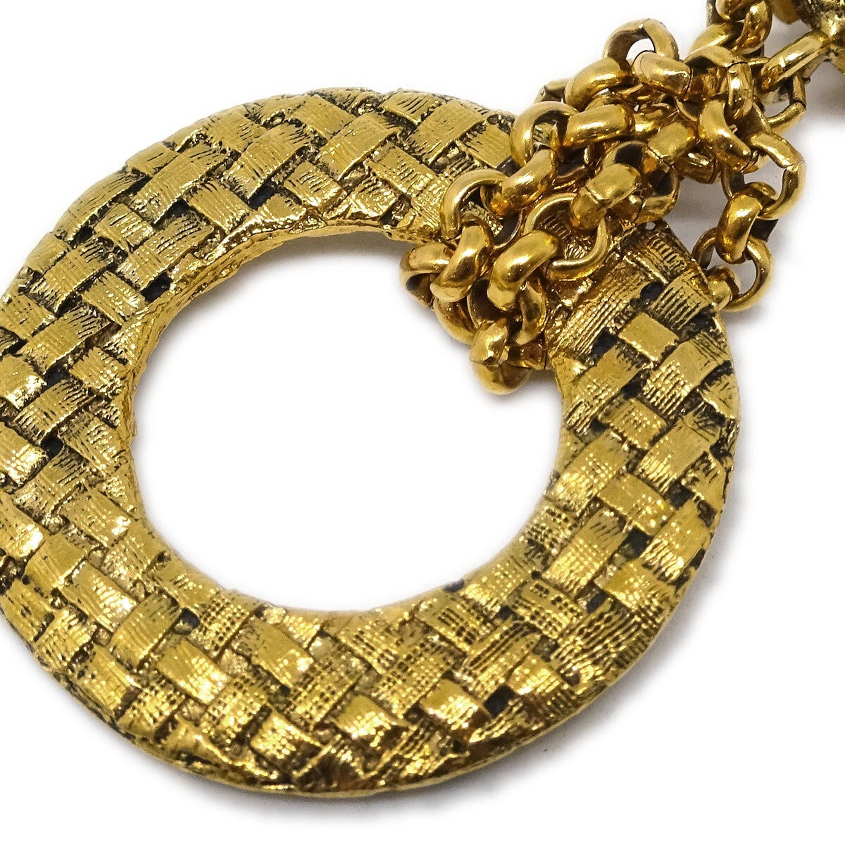 Chanel CC Dangle Earrings Metal, GOLD, GOLD_PLATED, Earrings