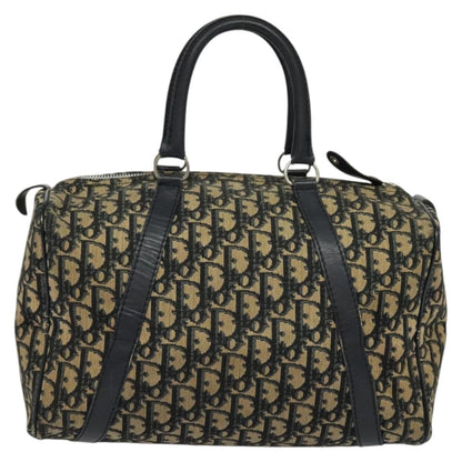 Christian Dior Vintage Trotter Boston Bag Diorissimo Canvas, NAVY, CANVAS, Handbag