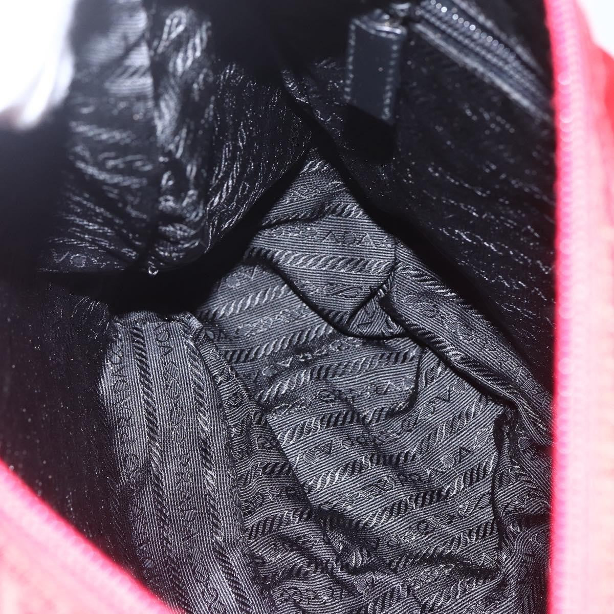 Prada Zip Buckle Messenger Bag Tessuto, Red, Nylon, Shoulder Bag