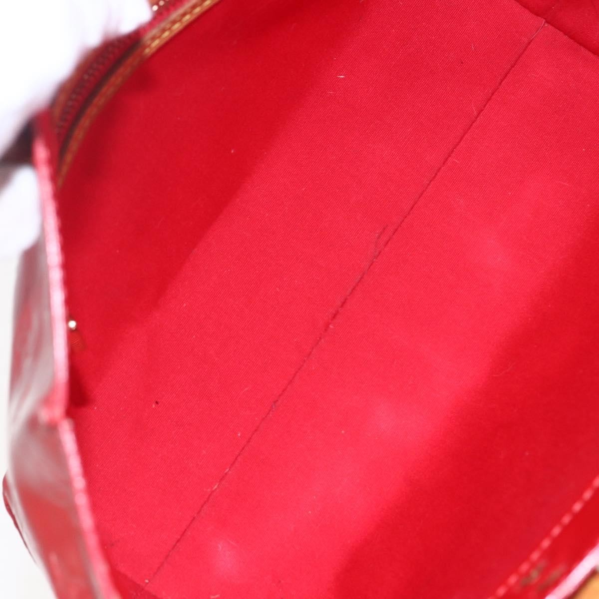 Louis Vuitton Reade Handbag Monogram Vernis, RED, PATENT_LEATHER, Handbag
