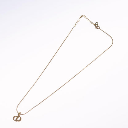 Christian Dior CD Pendant Necklace Metal, GOLD, METAL, Necklace