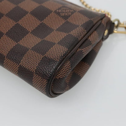 Louis Vuitton Eva Handbag Damier, BROWN, CANVAS, Shoulder bag
