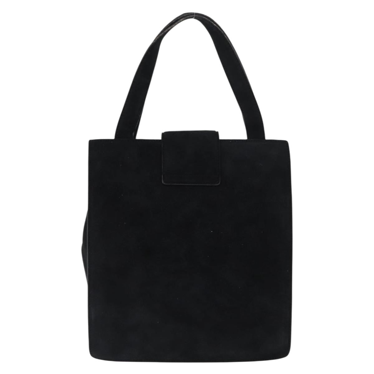 Prada Vintage Handbag Suede, BLACK, SUEDE, Handbag
