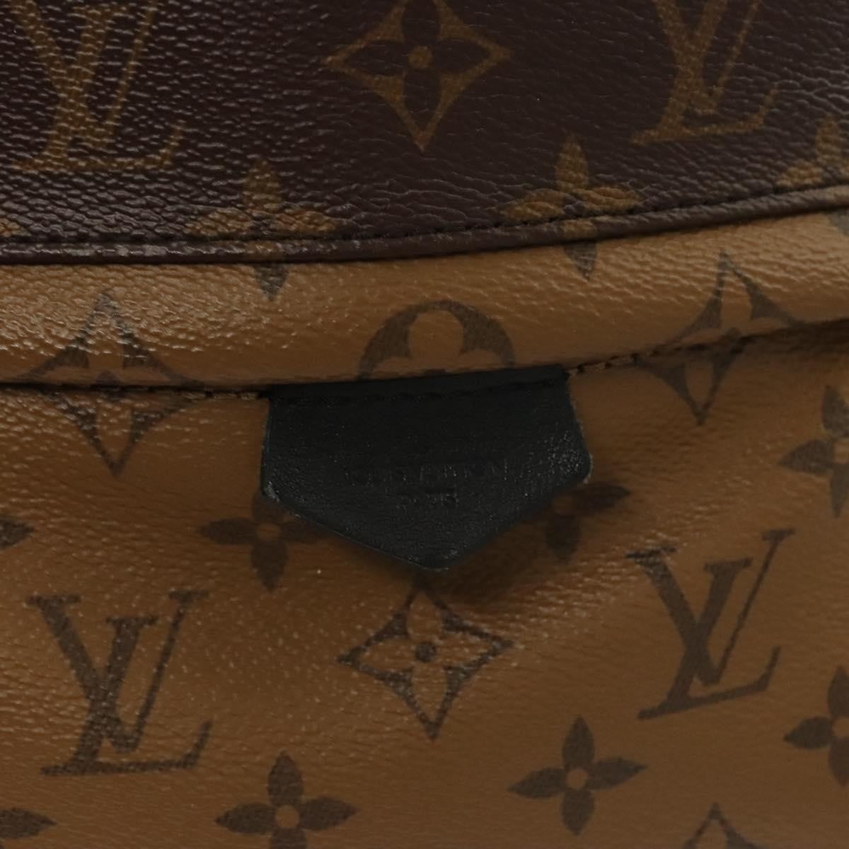 Louis Vuitton Palm Springs Backpack Reverse Monogram Canvas, BROWN, CANVAS, Backpack