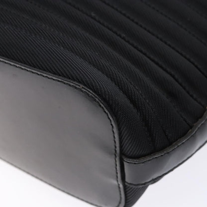 Gucci Vintage Bamboo Handle Bag Nylon, Black, Nylon, Handbag
