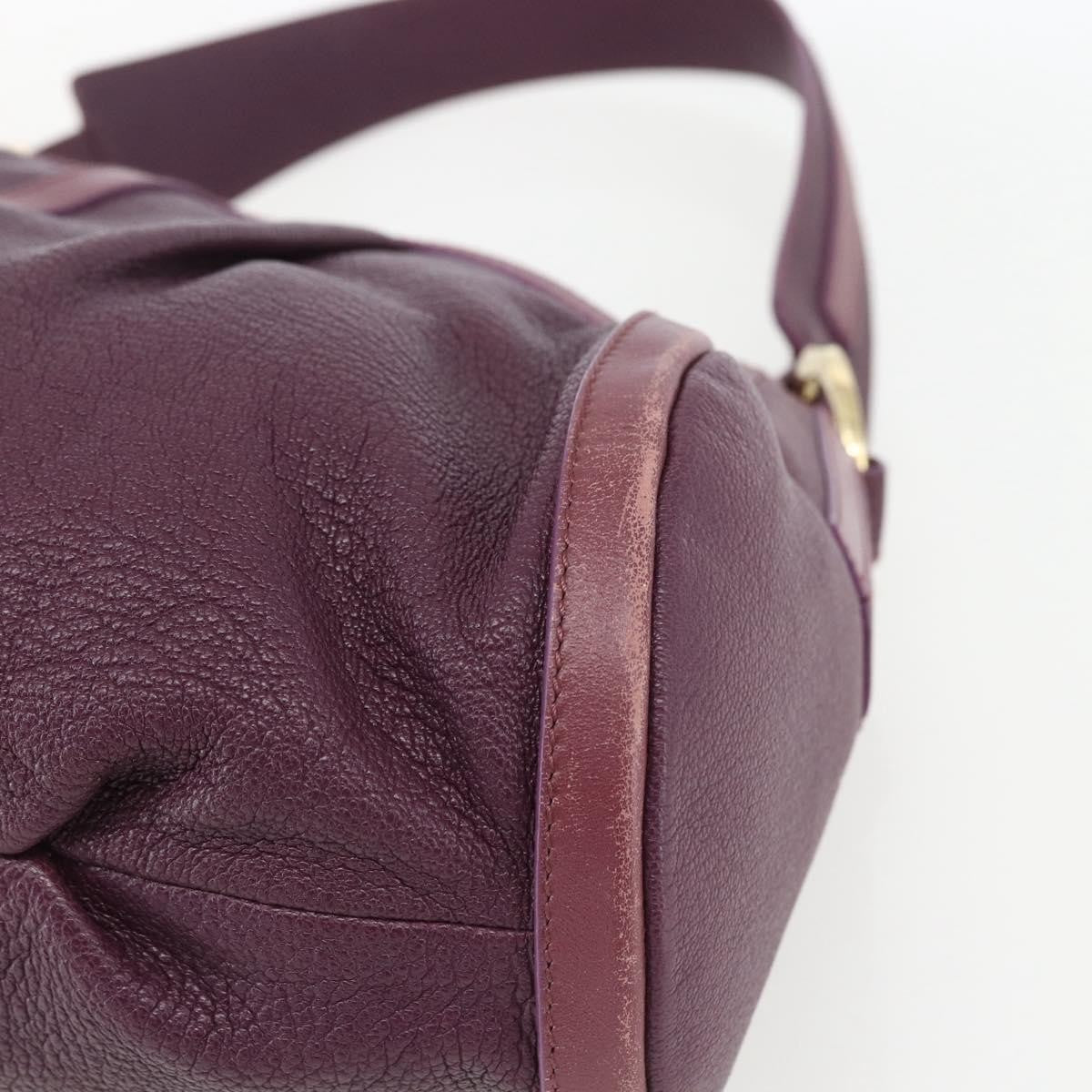 Bvlgari Chandra Satchel Leather, PURPLE, LEATHER, Shoulder bag