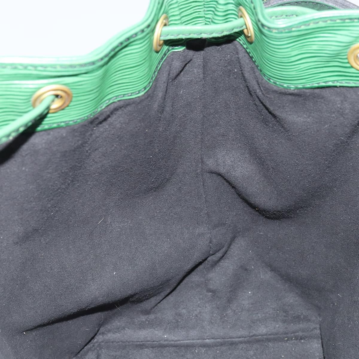 Louis Vuitton Petit Noe Handbag Epi Leather, Green, Leather, Shoulder Bag