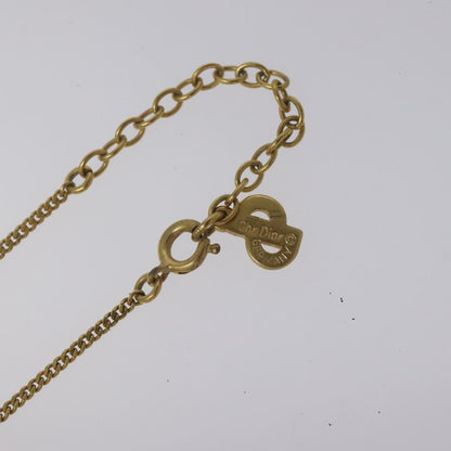 Christian Dior CD Pendant Necklace Metal, GOLD, METAL, Necklace