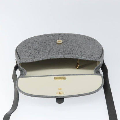 Christian Dior CD Shoulder bag Leather, GRAY, LEATHER, Shoulder bag