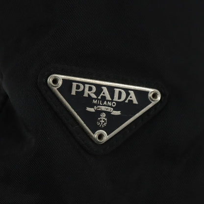 Prada Resin Handle Tote Tessuto, Black, Nylon, Tote Bag