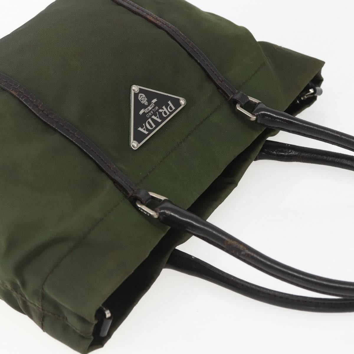 Prada Vintage Tote Tessuto, KHAKI, NYLON, Tote bag