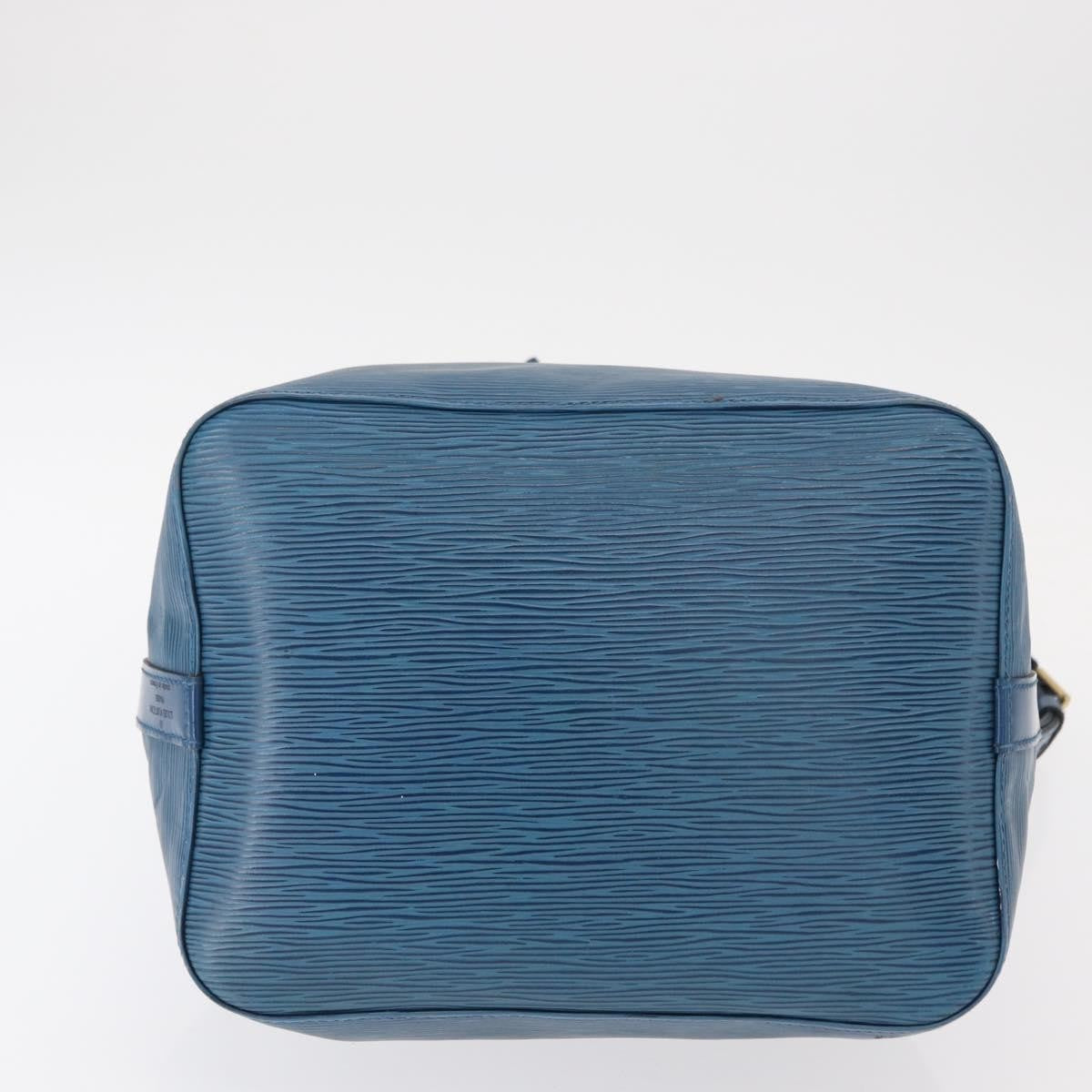 Louis Vuitton Petit Noe Handbag Epi Leather, BLUE, LEATHER, Shoulder bag