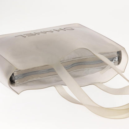 Chanel Jelly Tote Rubber, GRAY, RUBBER, Tote bag