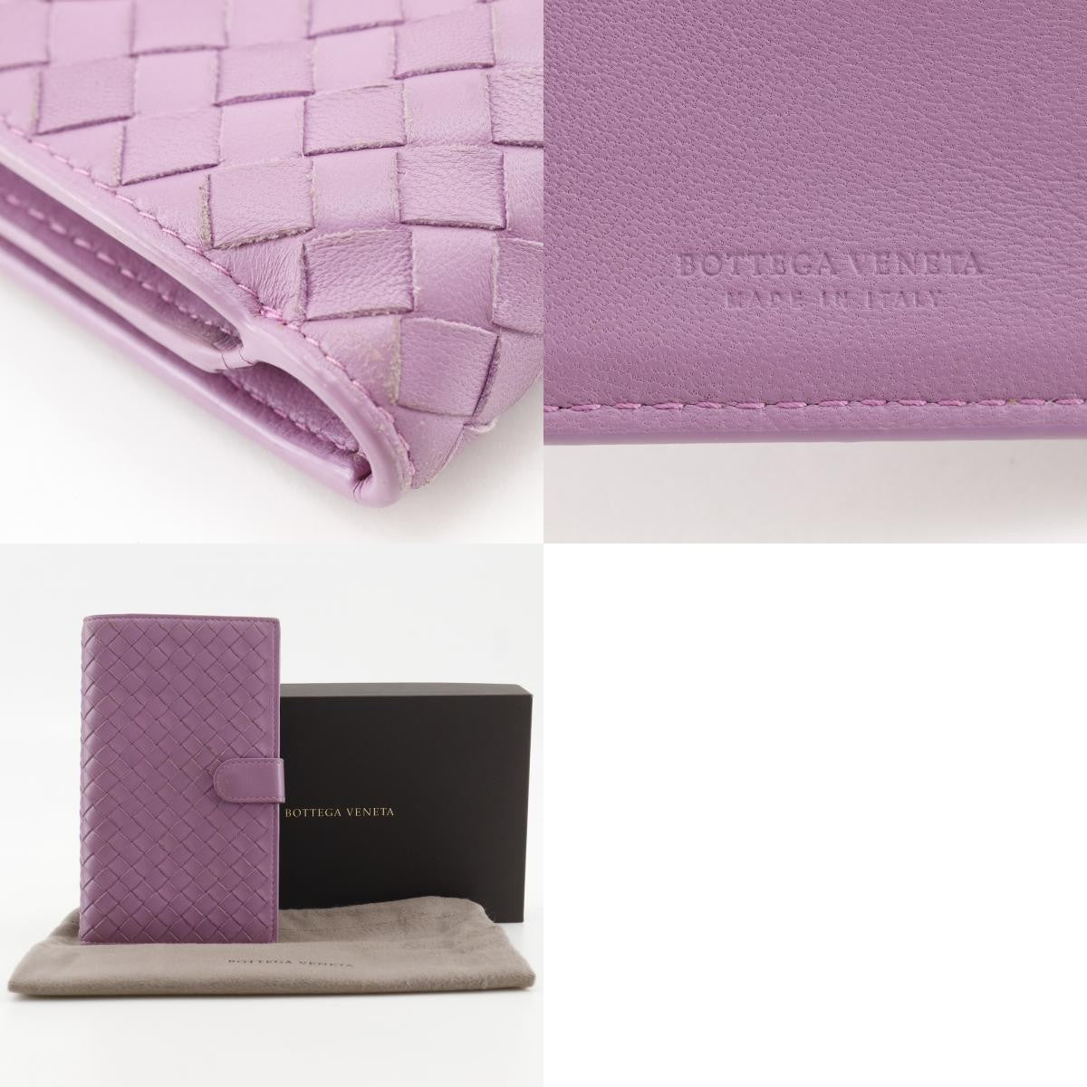 Bottega Veneta Bifold Wallet Intrecciato Nappa, Pink, Leather, Wallet