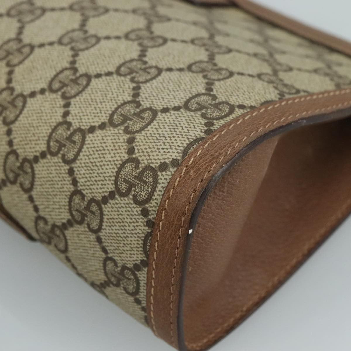 Gucci Vintage old clutch Canvas, BEIGE, PVC, Clutche & pouche