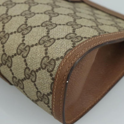 Gucci Vintage old clutch Canvas, BEIGE, PVC, Clutche & pouche