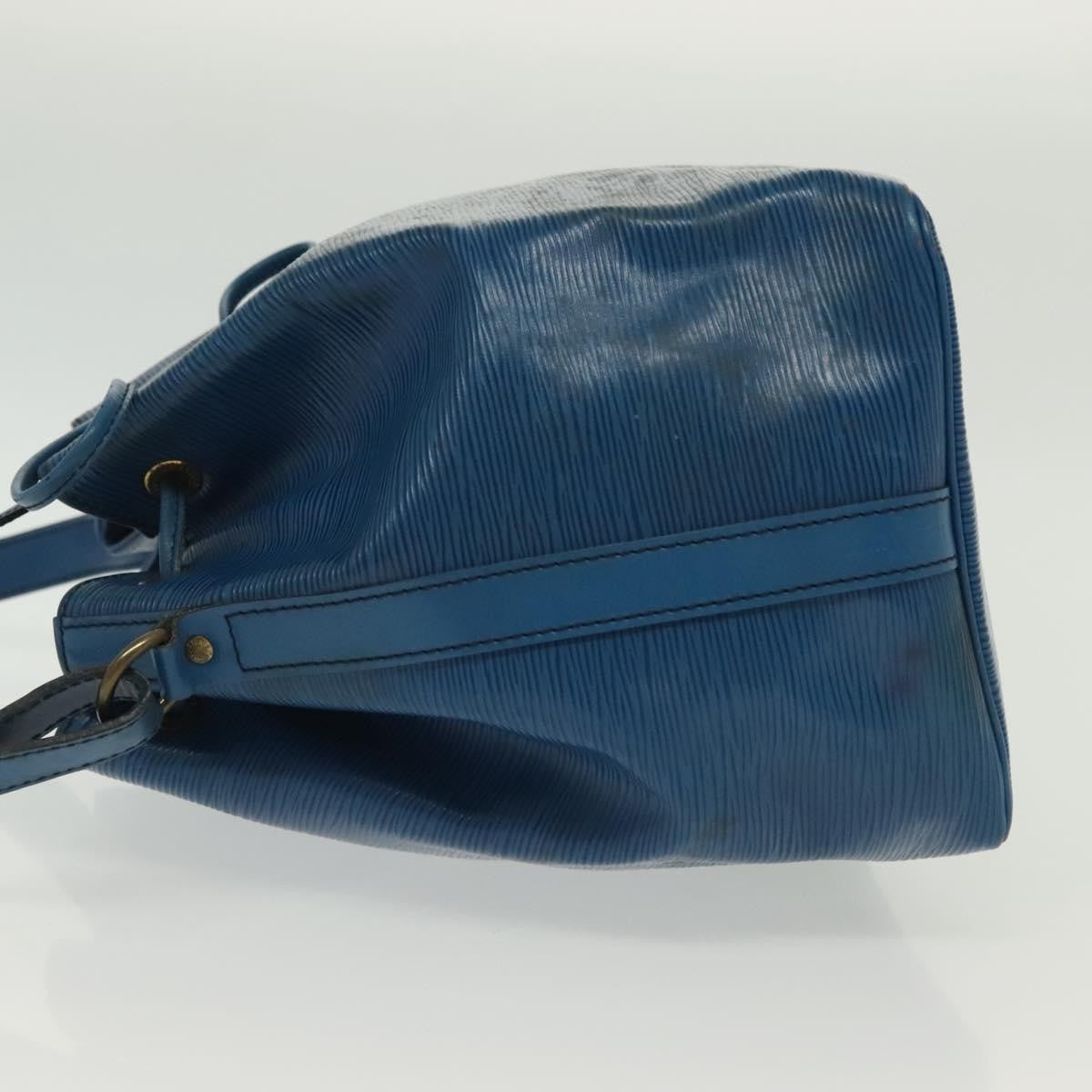 Louis Vuitton Petit Noe Handbag Epi Leather, BLUE, LEATHER, Handbag