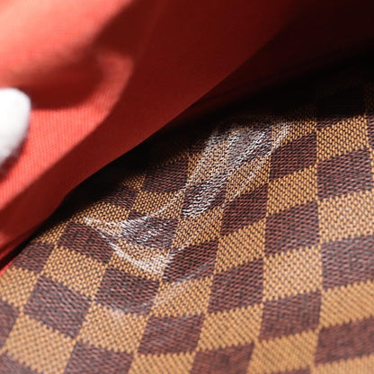 Louis Vuitton Naviglio Handbag Damier, BROWN, CANVAS, Shoulder bag