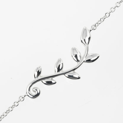 Tiffany & Co. Olive Leaf Chain Bracelet Sterling Silver, SILVER, SILVER, Bracelet