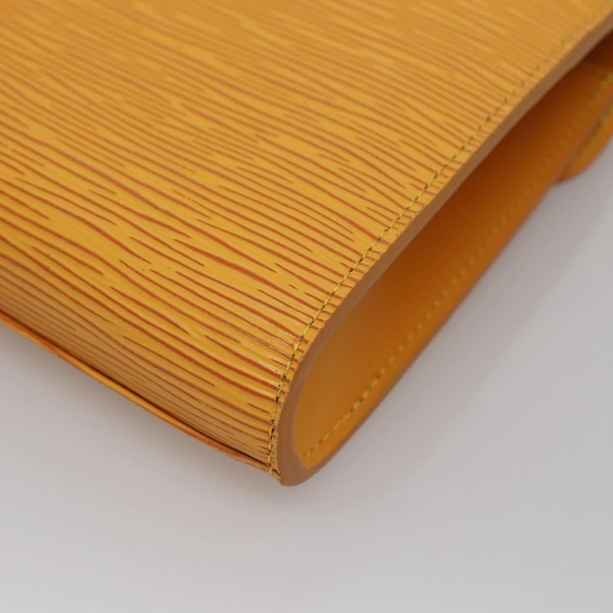 Louis Vuitton Art Deco Clutch Epi Leather, YELLOW, LEATHER, Clutche & pouche