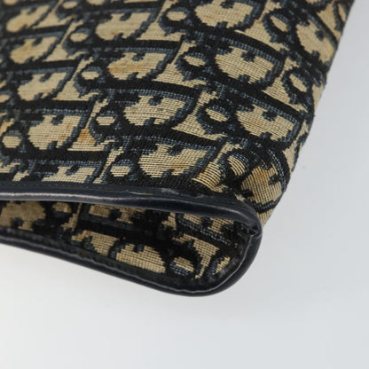 Christian Dior Vintage Trotter Shoulder Bag Canvas, NAVY, CANVAS, Shoulder bag