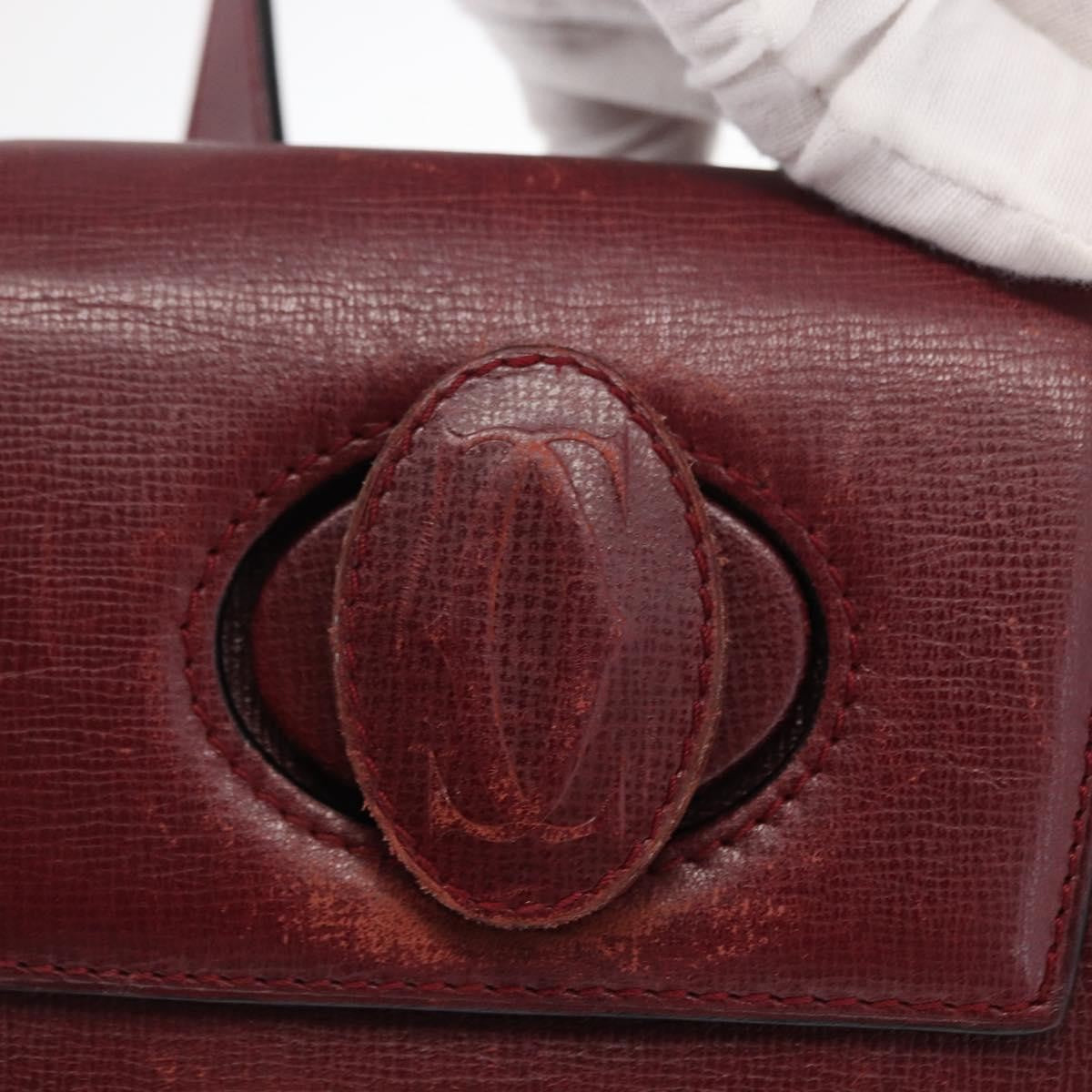 cartier Happy birthday backpack Leather, BURGUNDY, LEATHER, Backpack