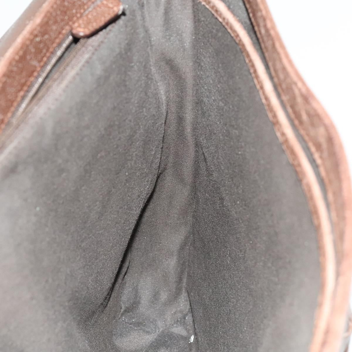 Bvlgari Flap shoulder Bag Leather, Brown, Leather, Shoulder Bag