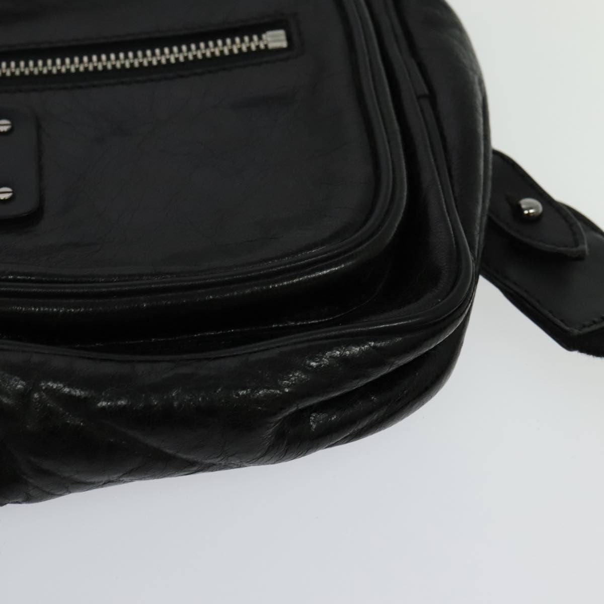 Chloe Paddington Body Leather, BLACK, LEATHER, Shoulder bag