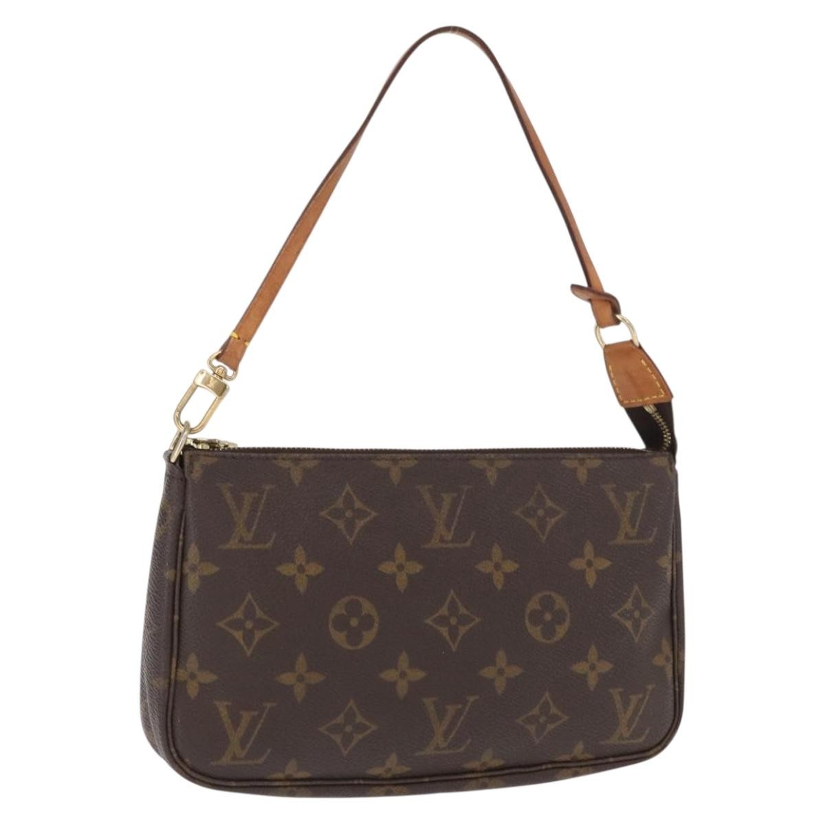 Louis Vuitton Pochette Accessoires NM Monogram Canvas, BROWN, CANVAS, Clutche & pouche